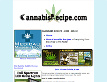 Tablet Screenshot of cannabisrecipe.com